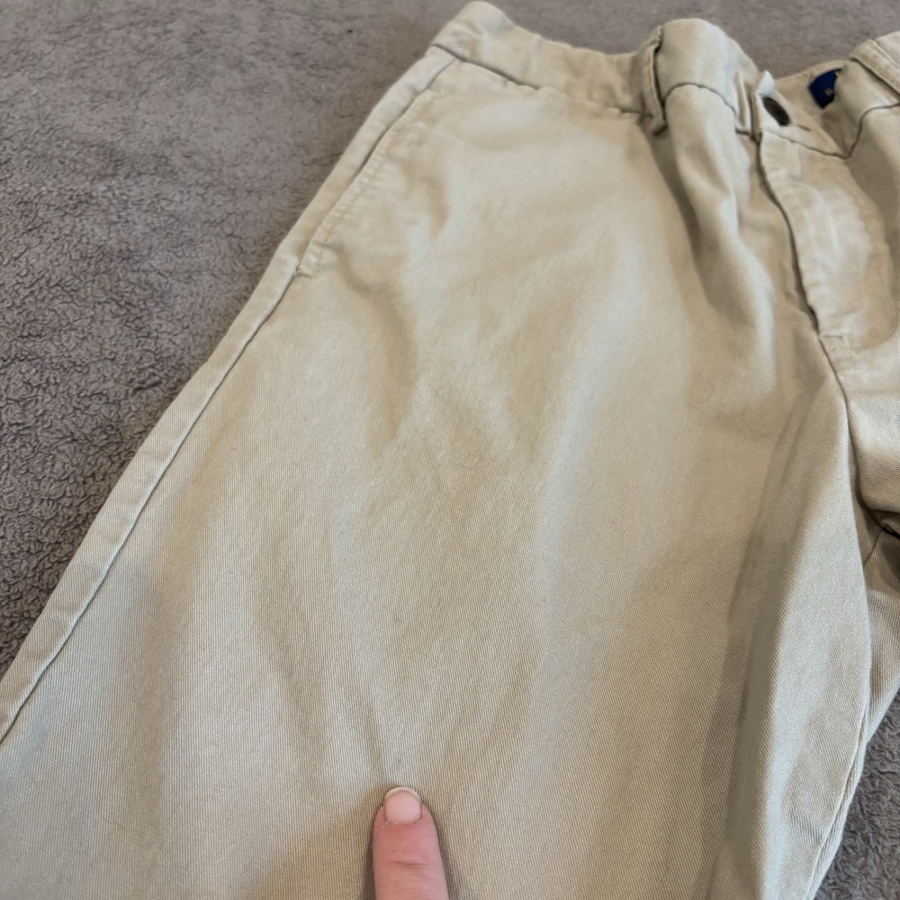 Polo Ralph Lauren Kids Beige Chino Uniform Pants Size 16‎ Classic Blue Pony Logo - Picture 5 of 10